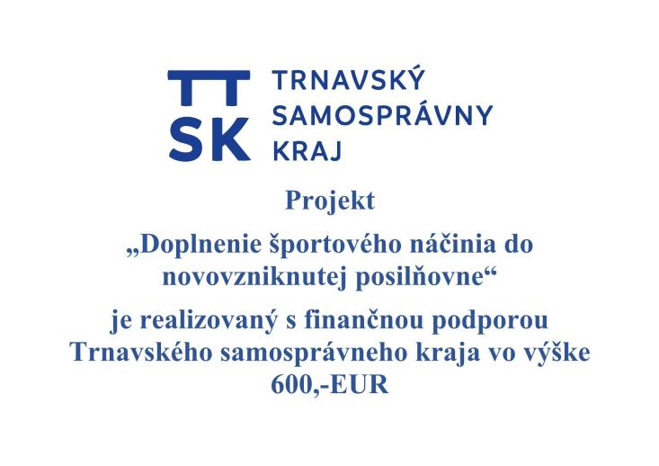 projekt - doplnenie športového náčinia do posilňovne projekt - doplnenie športového náčinia do posilňovne